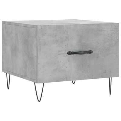 vidaXL Coffee Table Concrete Grey 50x50x40 cm Engineered Wood