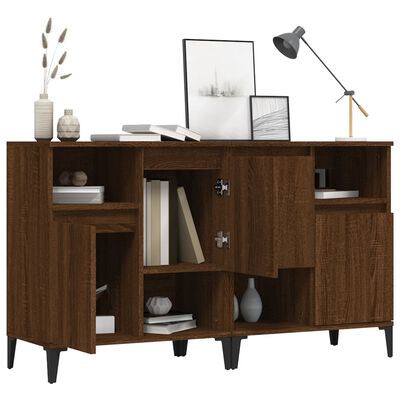 vidaXL Sideboards 2 pcs Brown Oak 60x35x70 cm Engineered Wood