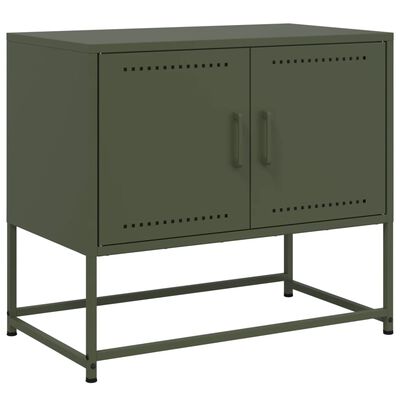 vidaXL TV Cabinet Olive Green 68.5x39x60.5 cm Steel