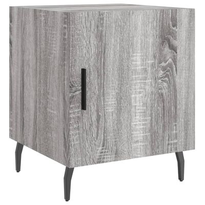 vidaXL Bedside Cabinet Grey Sonoma 40x40x50 cm Engineered Wood