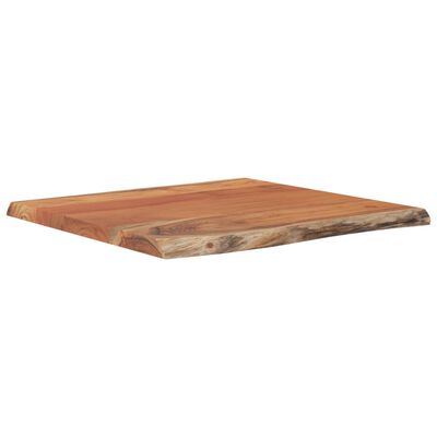 vidaXL Table Top 60x60x2.5 cm Square Solid Wood Acacia Live Edge