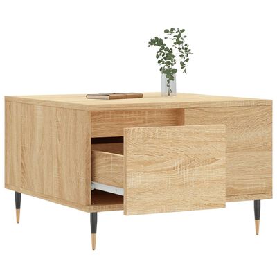 vidaXL Coffee Table Sonoma Oak 55x55x36.5 cm Engineered Wood