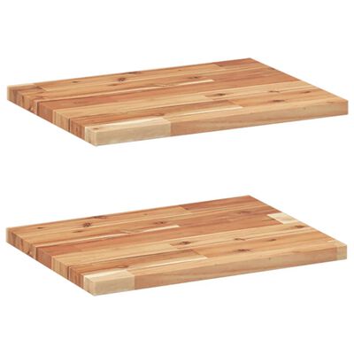 vidaXL Floating Shelves 2 pcs 40x30x2 cm Oil Finished Solid Wood Acacia