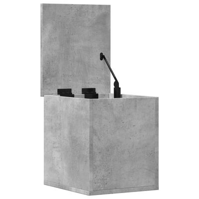 vidaXL Storage Box Concrete Grey 30x35x35 cm Engineered Wood