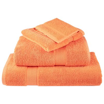 vidaXL 12 Piece Premium Towel Set SOLUND Orange 600 gsm