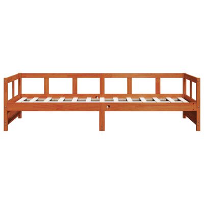 vidaXL Daybed without Mattress Wax Brown 80x200 cm Solid Wood Pine