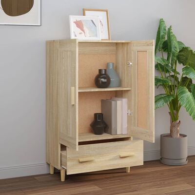 vidaXL Highboard Sonoma Oak 70x31x115 cm Engineered Wood