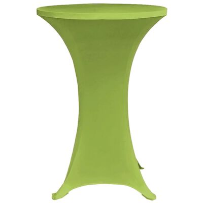 vidaXL Stretch Table Cover 2 pcs 60 cm Green