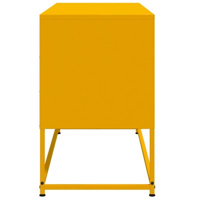 vidaXL TV Cabinet Mustard Yellow 100.5x39x60.5 cm Steel