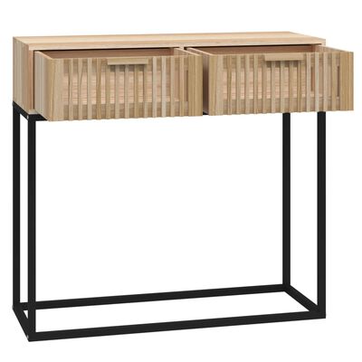 vidaXL Console Table 80x30x75 cm Engineered Wood and Iron