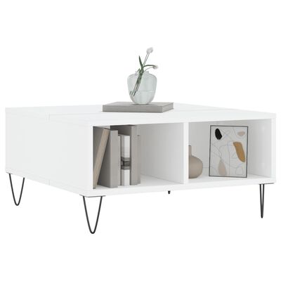 vidaXL Coffee Table White 60x60x30 cm Engineered Wood