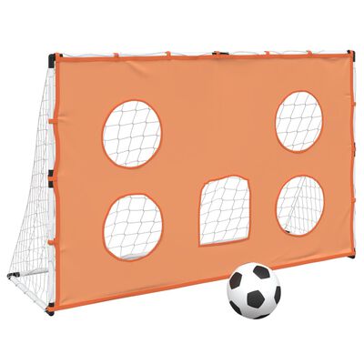vidaXL Kids' Football Goal with Targeting Mat and Ball 182x62x118 cm