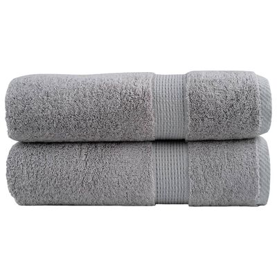 vidaXL Premium Shower Towels SOLUND 2pcs Grey 70x140cm 600gsm