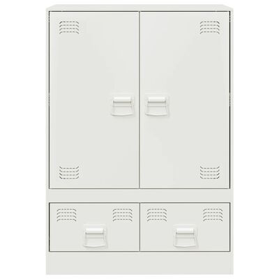 vidaXL Highboard White 67x39x95 cm Steel