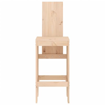 vidaXL Bar Stools 2 pcs 40x42x120 cm Solid Wood Pine