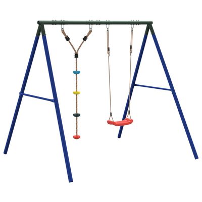 vidaXL Outdoor Swing Set with Swing and Disc Swing