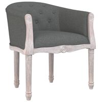 vidaXL Dining Chair Dark Grey Fabric