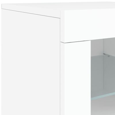 vidaXL Sideboard with LED Lights White 283x37x67 cm