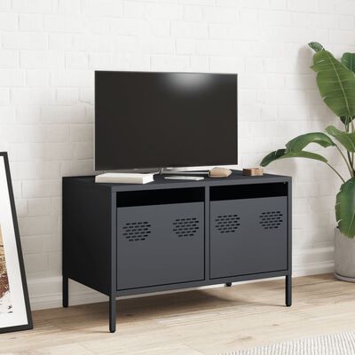 vidaXL TV Cabinet Anthracite 68x39x43.5 cm Cold-rolled Steel