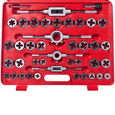 vidaXL Tap & Die Tool Set 111 piece