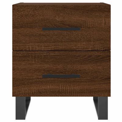 vidaXL Bedside Cabinets 2 pcs Brown Oak 40x35x47.5 cm Engineered Wood