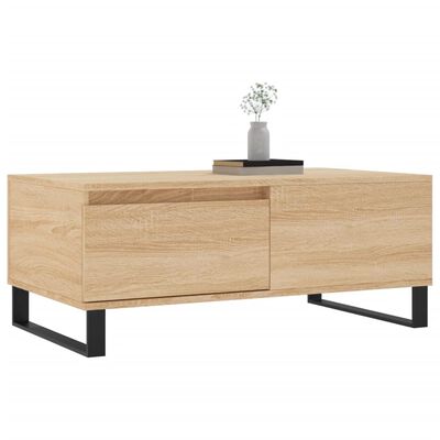 vidaXL Coffee Table Sonoma Oak 90x50x36.5 cm Engineered Wood