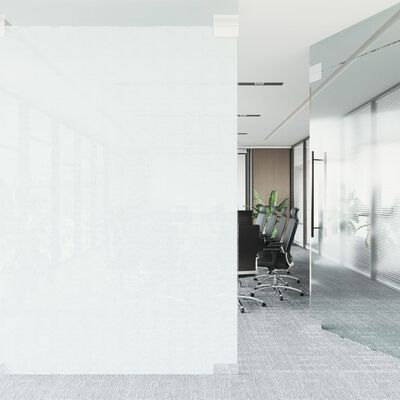 vidaXL Window Film Static Frosted Transparent White 90x500 cm PVC