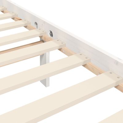 vidaXL Bed Frame without Mattress White 160x200 cm Solid Wood Pine