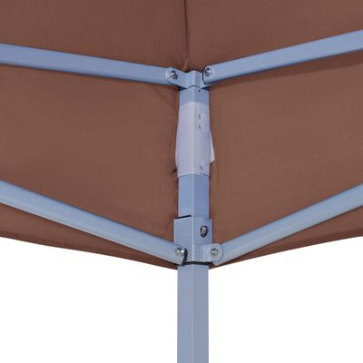 vidaXL Party Tent Roof 4x3 m Brown 270 g/m²