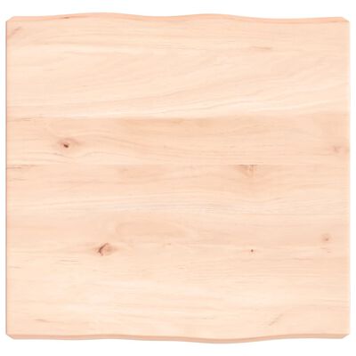 vidaXL Table Top 40x40x(2-6) cm Untreated Solid Wood Live Edge