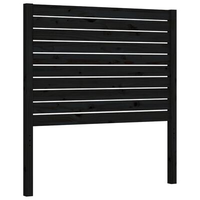 vidaXL Bed Frame without Mattress Black 90x200 cm Solid Wood