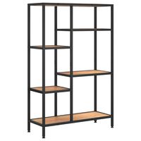 vidaXL Book Shelf 80x30x120 cm Steel and Engineered Wood