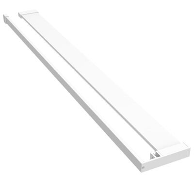 vidaXL Shower Shelf for Walk-in Shower Wall White 100 cm Aluminium