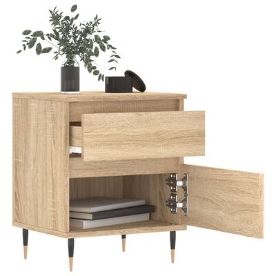 vidaXL Bedside Cabinets 2 pcs Sonoma Oak 40x35x50 cm Engineered Wood