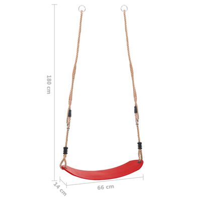 vidaXL Swing Seat for Children Red