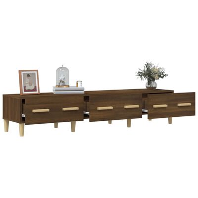 vidaXL TV Cabinet Brown Oak 150x34.5x30 cm Engineered Wood