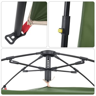 vidaXL Privacy Tent Green Quick Release Waterproof