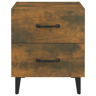 vidaXL Bedside Cabinet Smoked Oak 40x35x47.5 cm