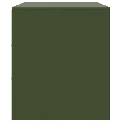 vidaXL TV Cabinet Olive Green 67x39x44 cm Steel