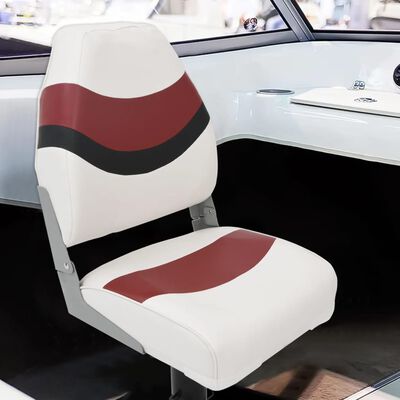 vidaXL Boat Seat with High Back Foldable 44x38x55 cm