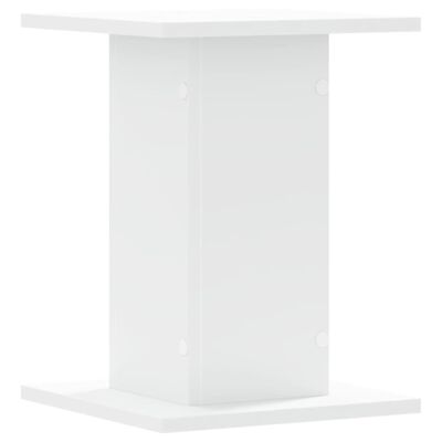 vidaXL Speaker Stands 2 pcs White 30x30x40 cm Engineered Wood