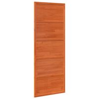 vidaXL Barn Door Wax Brown 80x208 cm Solid Wood Pine