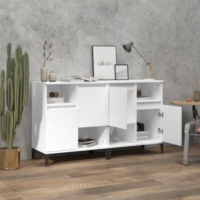 vidaXL Sideboards 2 pcs White 60x35x70 cm Engineered Wood