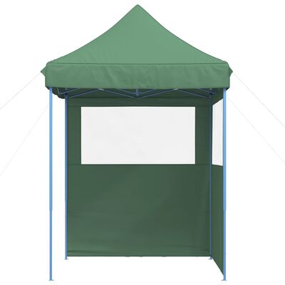 vidaXL Foldable Party Tent Pop-Up with 2 Sidewalls Green