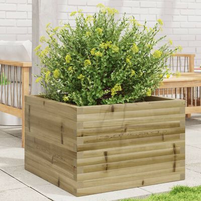 vidaXL Garden Planter 70x70x46 cm Impregnated Wood Pine