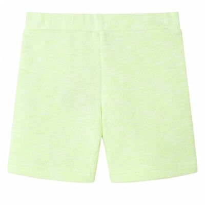 Kids' Shorts with Drawstring Neon Yellow 116