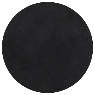 vidaXL Rug HUARTE Short Pile Soft and Washable Black Ø 120 cm