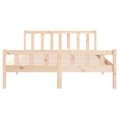 vidaXL Bed Frame without Mattress Solid Wood King Size