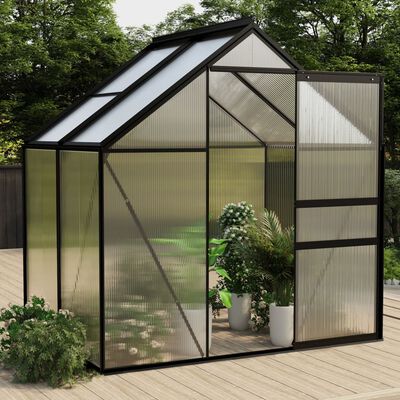 vidaXL Greenhouse Anthracite Aluminium  m² 