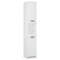 vidaXL Bathroom Cabinet White 32x34x188.5 cm Engineered Wood